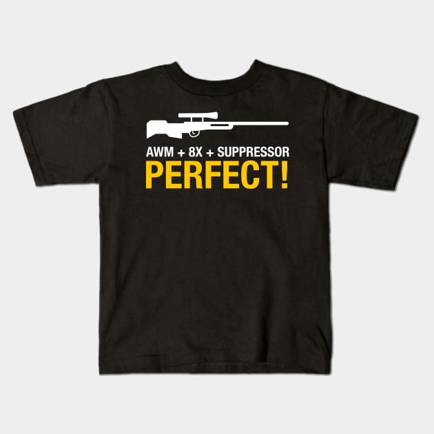 AWM, 8x, suppressor is perfect Kids T-Shirt by happymonday